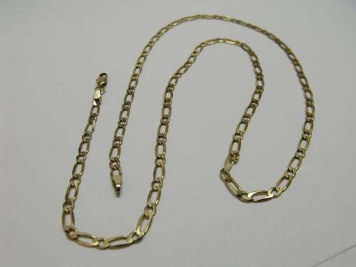 SOLID YELLOW GOLD 9ct Chain (Necklace)- 530mm.