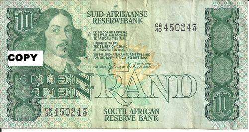VERY Nice old R10 Note - Gerhard de Kock.