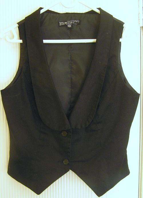 Waistcoat in black - size M