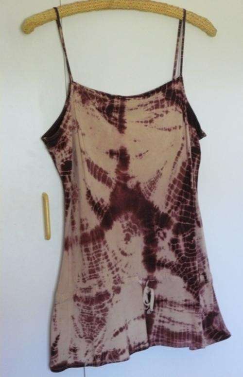 Strappy tie-dye top - size XL