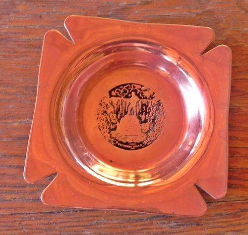 Old Rhodesian Copper Ashtray.CLEARANCE SALE