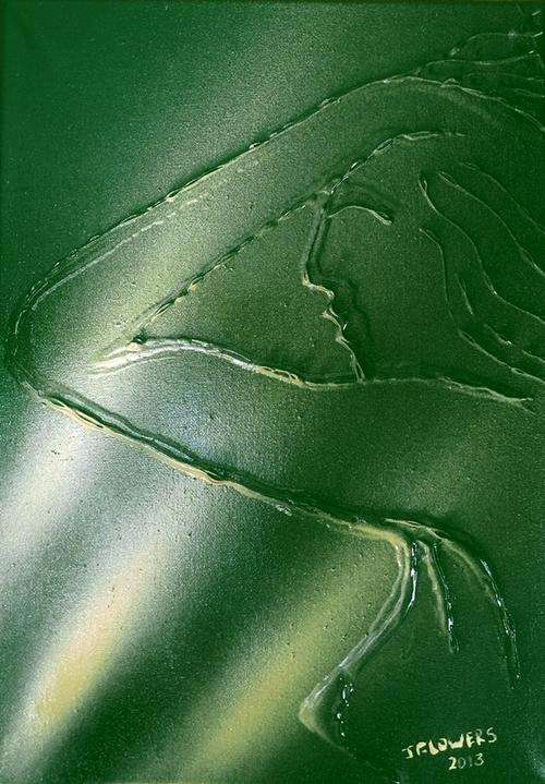 HashTAG Art. Modern Contemporary Minimalistic. The Woman. By Jane Flowers