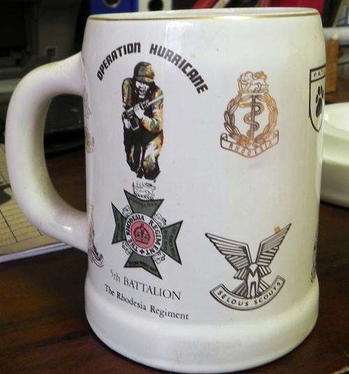 Rhodesian All Arms Beer Mug