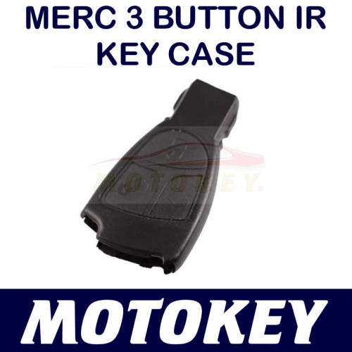 Mercedes Benz 3 Button Key Casing - Black IR type Key