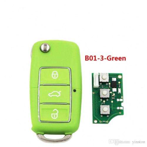 VW Polo / Golf / Touran / Kombi / Caddy 2010+ Complete Remote Key 434Mhz + Green Casing