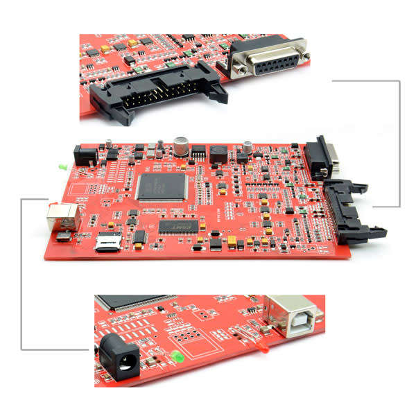 V7.020 KTAG EU Online Version Firmware V2.25 K-TAG Master with Red PCB No Tokens Limitation - 4 LED