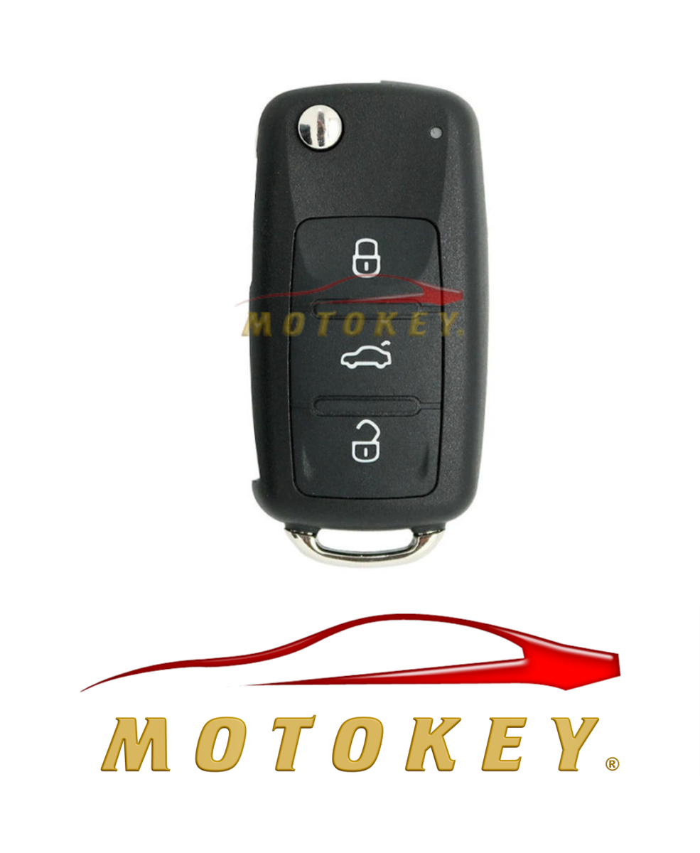 VW Polo 6 Golf 6 - 3 Button Flip Key Case MK6