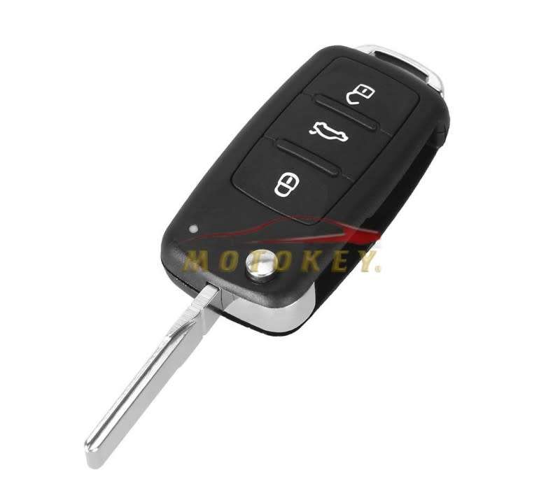 VW Polo 6 Golf 6 - 3 Button Flip Key Case MK6