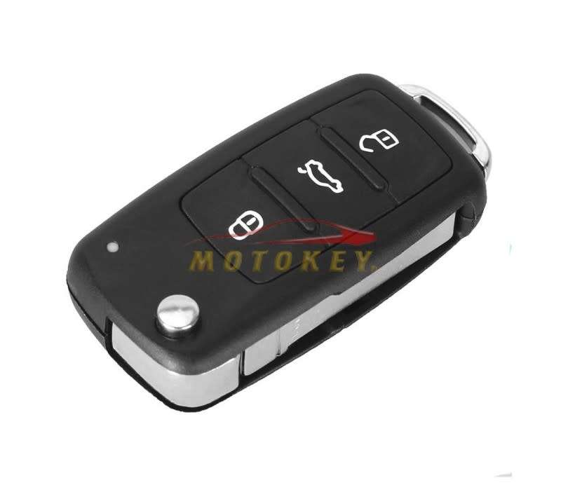 VW Polo 6 Golf 6 - 3 Button Flip Key Case MK6
