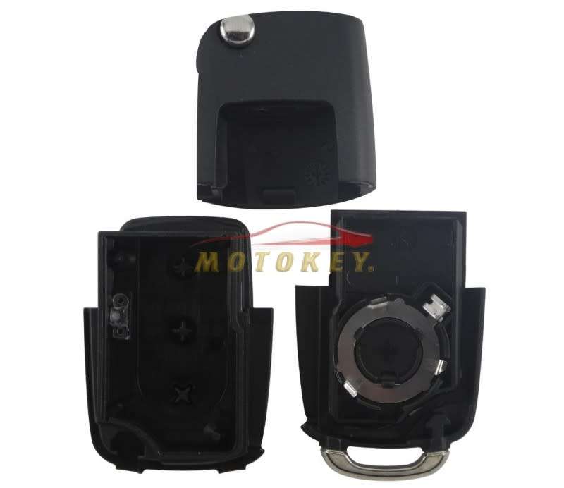 VW Golf 5 / Polo Vivo / Kombi 3 Button Flip Key Case - MK5