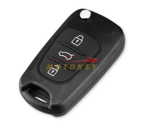 Hyundai / Kia I20 / I30 / Ix35 - 3 Button Flip Key Case