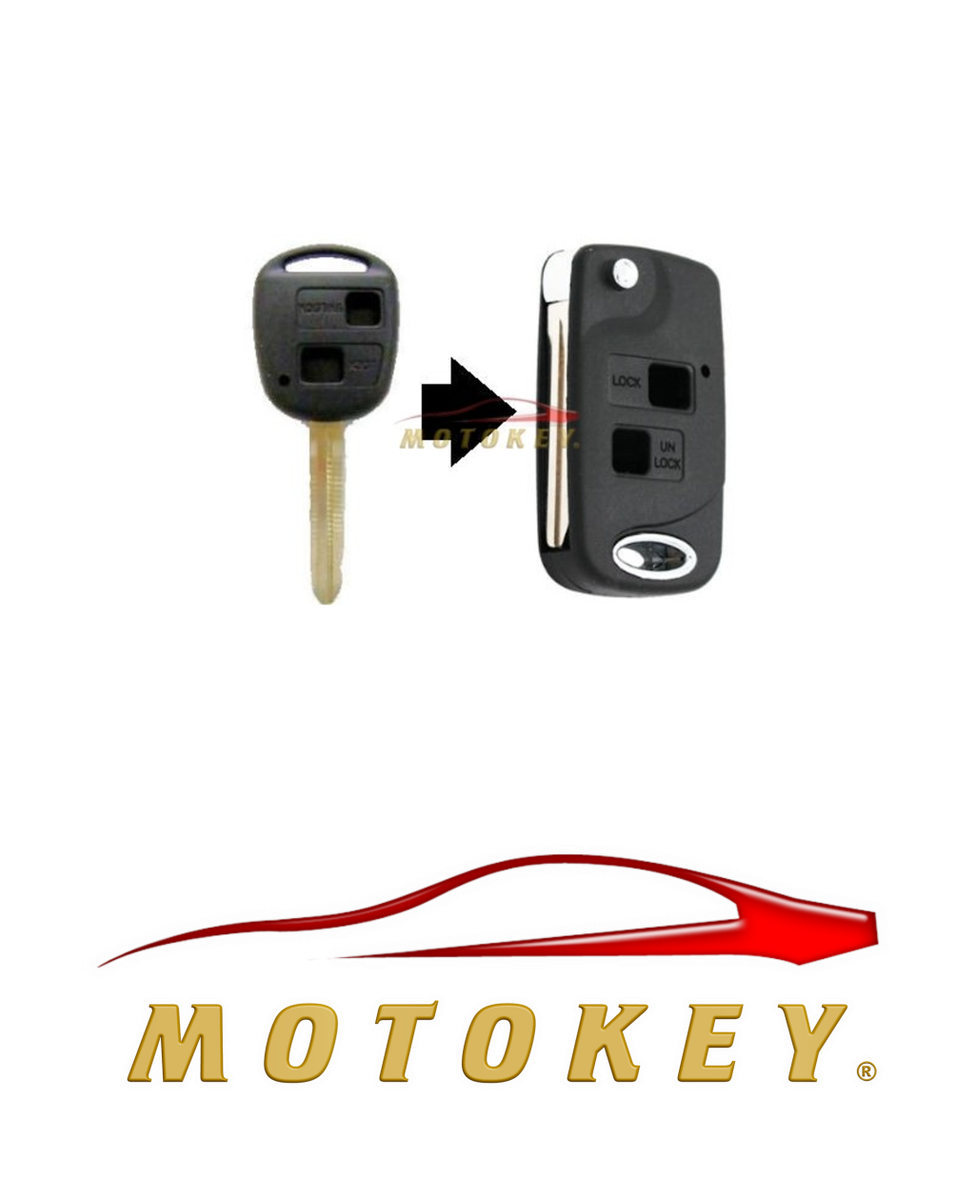 Toyota Corolla / RunX 2 Button Flip Key Conversion