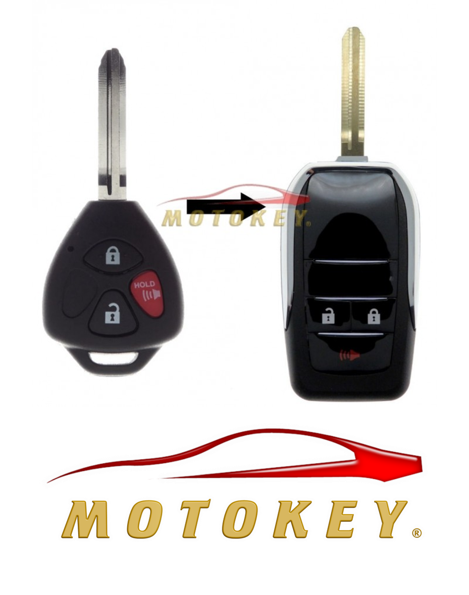 Toyota Fortuner / Hilux / Yaris 3 Button Flip Key Conversion - GD6 Style