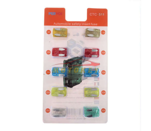 40 Pcs Automotive Mini Blade Fuse Set