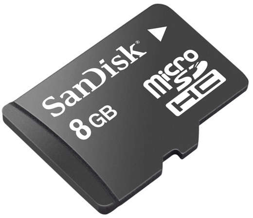 8GB Sandisk Micro SD card +  Free SD Adaptor