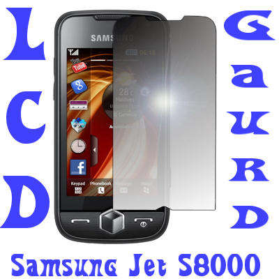 Samsung Jet S8000 Clear Screen Protector - Free postage