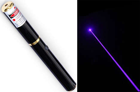 Blue / Purple Laser Pointer 200mw with Starshow cap - Gadget - Cool Gift