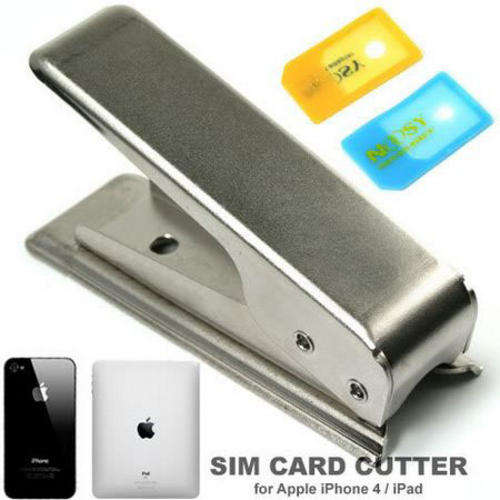 iPhone 4 / iPad Micro Sim Cutter with 2 x Micro Sim Adaptors - High Grade Product