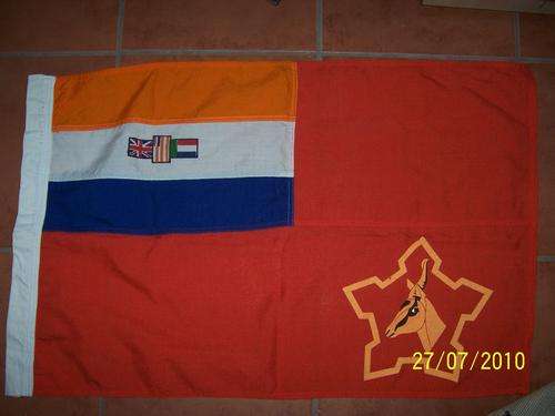 SADF Flag with old SA Flag on - excellent condition (rare)