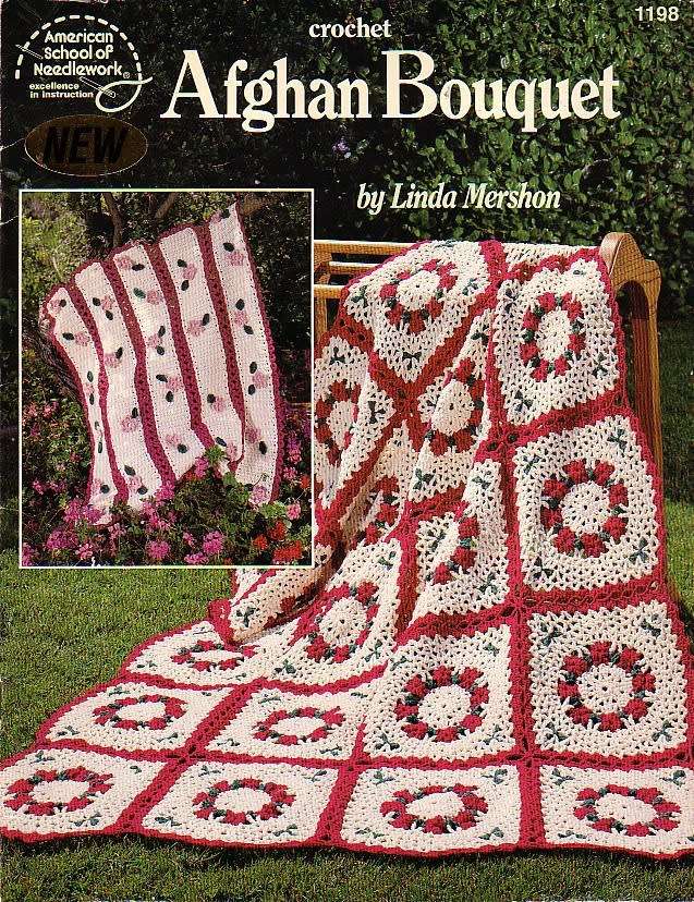 ASN - 1198 - Crochet Afghan Bouquet Booklet