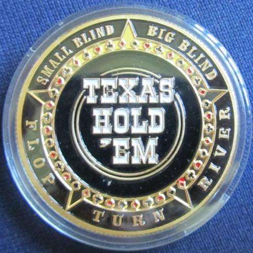 TEXAS HOLD'EM COLOUR TOKEN! Makes excellent dealer button!