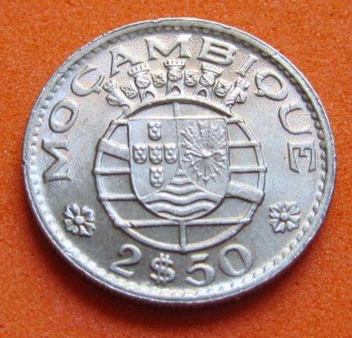 *AU* 1973 2 1/2 Escudo MOZAMBIQUE - Portuguese Republic