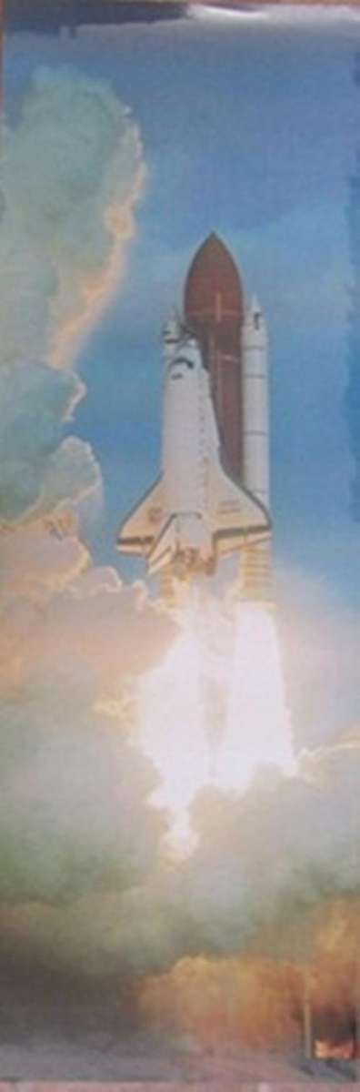 DOOR LENGTH POSTER! FULLY LAMINATED. Picture of ROCKET TAKE-OFF, courtesy of NASA! Awesome!