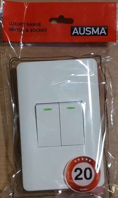 2 Lever Wall Luxury Switch 4 X 2 IEC/SABS