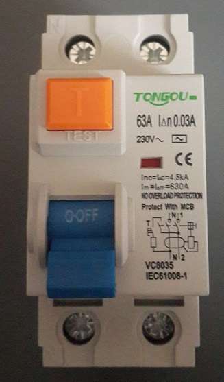 Earth Leakage 63 A Tongou