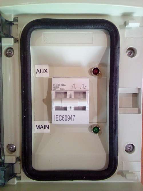 Change Over Switch 63 Amp 2 Pole SF219G Ready board