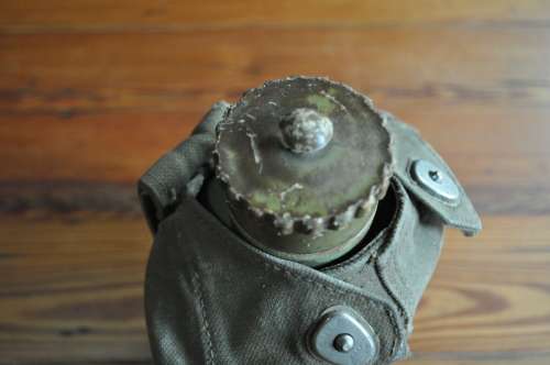 Vintage Army Water Bottle Canteen Cup With Pouch