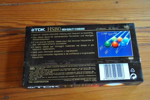 Blank TDK VHS Cassettes