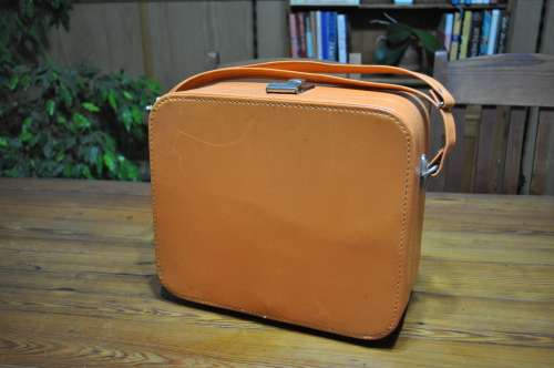 Vintage Orange Carry / Vanity Case (with key)