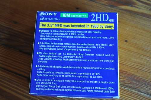 Sony 1.44 Mb 3.5 Inch Discs IBM Formatted
