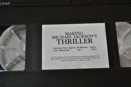Making Michael Jackson Thriller VHS Cassette