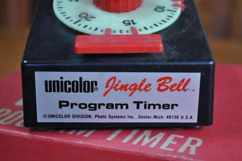 Vintage Unicolor Jingle Bell Program Darkroom Timer