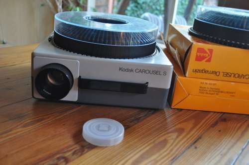 Vintage Kodak Slider Projector With Remote Takes 80 Slides