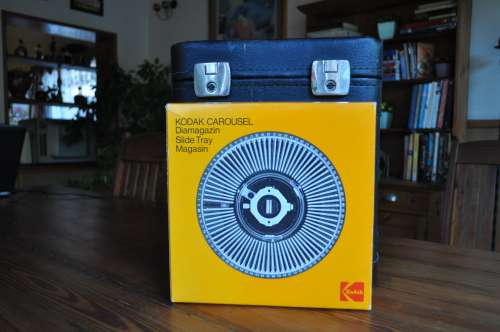 Vintage Kodak Slider Projector With Remote Takes 80 Slides