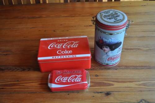 Empty Coca Cola Tins