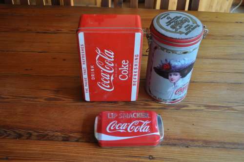 Empty Coca Cola Tins