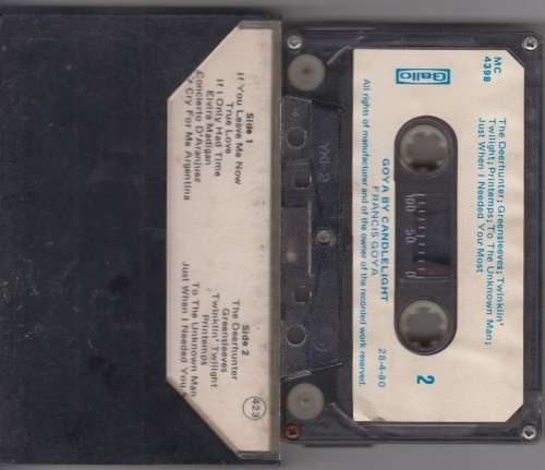 Francis Goya - Goya By Candelight (Cassette)