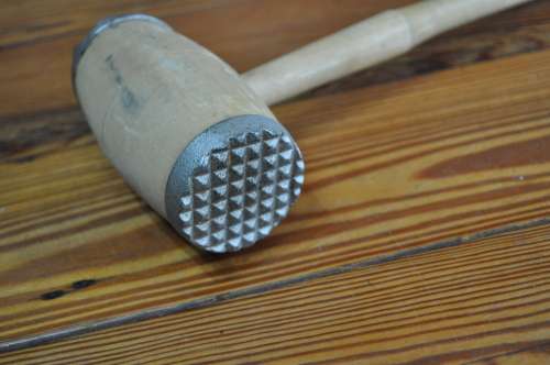 Vintage Wooden Meat Mallet