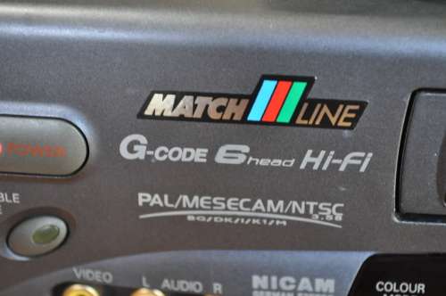 Philips 6 Head Hi-Fi Stereo VHS Video Cassette Recorder Player With Remote