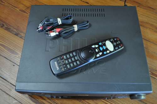 Philips 6 Head Hi-Fi Stereo VHS Video Cassette Recorder Player With Remote