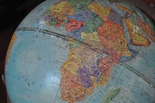 Vintage World Globe 12 inch