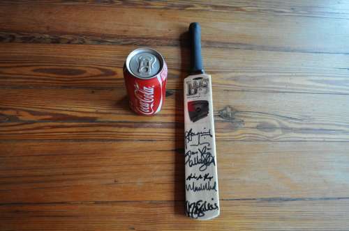 Signed Miniature Cricket Bat