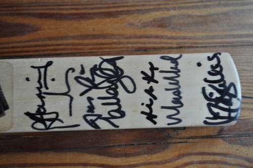 Signed Miniature Cricket Bat