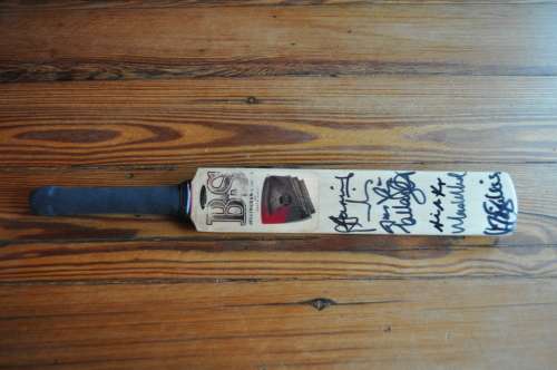 Signed Miniature Cricket Bat