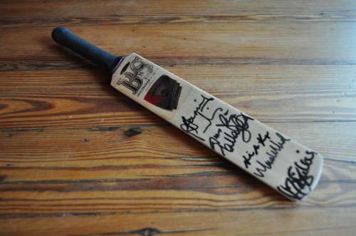 Signed Miniature Cricket Bat