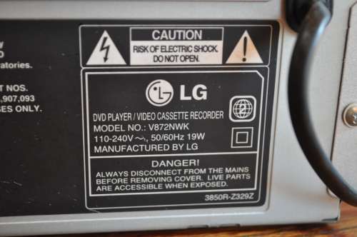 LG DVD Player And VHS Video Cassette Combo Player With Remote